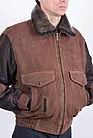 Мужская кожаная куртка пилот из кожи буйвола Топ Ган зима smallphoto 5