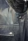 Мужская кожаная куртка синяя S-266 smallphoto 2