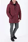 Куртка мужская длинная зимняя красная с капюшоном 69W882 smallphoto 4