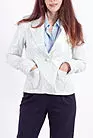 Куртка белая женская кожаная VK-1204 smallphoto 2
