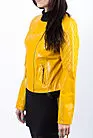 Куртка кожаная женская желтая KK-227 smallphoto 3