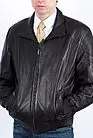 Куртка кожаная мужская короткая на большой размер HB-14007 smallphoto 3