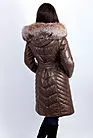Женское зимнее пальто кожаное с капюшоном U-5257 smallphoto 6