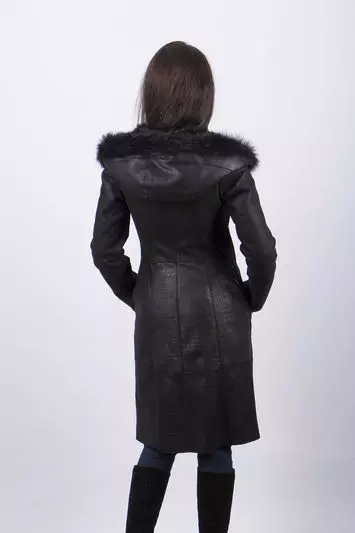 Дубленка черная 8