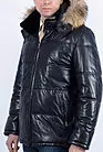 Кожаная куртка зимняя пуховик S-616b smallphoto 2
