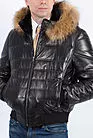 Кожаная куртка мужская с капюшоном S-224 smallphoto 1