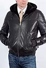 Куртка зимняя кожаная с капюшоном SK-804 smallphoto 1