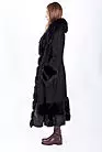 Дубленка женская черная длинная модная CR-014.077 smallphoto 5