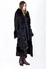 Дубленка женская черная длинная модная CR-014.077 smallphoto 7