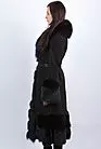 Дубленка женская черная длинная модная CR-014.077 smallphoto 12