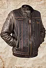 Кожаная куртка мужская короткая с капюшоном Имеджин к smallphoto 2