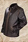 Мужская кожаная куртка короткая на молнии Дежавю smallphoto 2