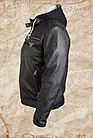 Куртка мужская кожаная с капюшоном черная Скайфол smallphoto 5