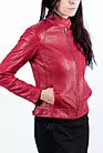 Кожаная куртка женская бордовая OLGA smallphoto 3