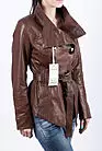Кожаная куртка женская коричневая ARM-5083 smallphoto 4
