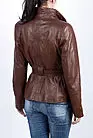 Кожаная куртка женская коричневая ARM-5083 smallphoto 3