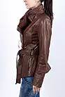 Кожаная куртка женская коричневая ARM-5083 smallphoto 2