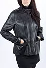 Женская удлиненная куртка кожаная на молнии КЖ-141 smallphoto 1
