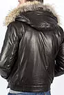 Куртка зимняя кожаная с мехом енота S-450 smallphoto 4