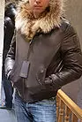 Куртка зимняя кожаная с мехом енота S-450 smallphoto 6