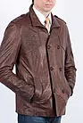 Мужская кожаная куртка коричневая EZ-6207 smallphoto 5