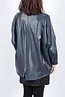 Женская кожаная куртка большого размера синяя AD-444591 smallphoto 4