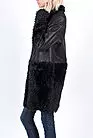 Модная женская дубленка черная CR-017.020 smallphoto 4