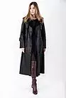 Дубленка женская черная пальто AD-851210 smallphoto 7