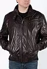 Куртка кожаная мужская коричневая весенняя К-1108-B smallphoto 1