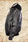 Куртка мужская кожаная серая с капюшоном Skyline smallphoto 3