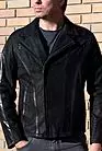 Куртка кожаная мужская черная косуха KUZ-13 smallphoto 2