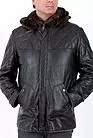 Кожаная куртка зимняя мужская с капюшоном MT-3342 smallphoto 2