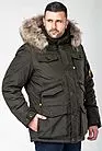 Куртка зимняя мужская темно-зеленая VZ-10563 хаки smallphoto 5