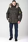 Куртка зимняя мужская темно-зеленая VZ-10563 хаки smallphoto 4