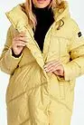 Пуховик женский длинный желтый с капюшоном AL-21161 smallphoto 4