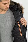 Куртка мужская зимняя короткая с капюшоном черная NR-4 smallphoto 4