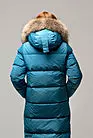 Пуховик женский длинный теплый на зиму Эстери серо-голубое smallphoto 3