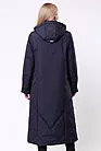 Пальто зимнее женское на синтепоне длинное RENA синий smallphoto 3