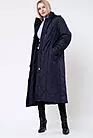 Пальто зимнее женское на синтепоне длинное RENA синий smallphoto 1
