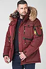 Куртка мужская зимняя красная короткая VZ-36501 smallphoto 1