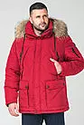 Куртка мужская зимняя красная с капюшоном AS-509 red smallphoto 1