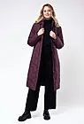Пальто женское зимнее с капюшоном на синтепоне длинное JOHANNA бордо smallphoto 2