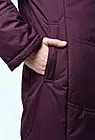 Пальто женское зимнее с капюшоном на синтепоне длинное JOHANNA бордо smallphoto 7