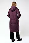 Пальто женское зимнее с капюшоном на синтепоне длинное JOHANNA бордо smallphoto 4