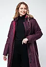 Пальто женское зимнее с капюшоном на синтепоне длинное JOHANNA бордо smallphoto 6