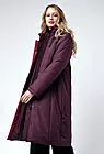 Пальто женское зимнее с капюшоном на синтепоне длинное JOHANNA бордо smallphoto 1