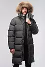 Длинное пуховое пальто мужское серого цвета Флойд графит smallphoto 1