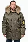 Куртка аляска мужская хаки F1522-008 smallphoto 1