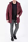 Куртка мужская длинная зимняя красная с капюшоном 69W882 smallphoto 6
