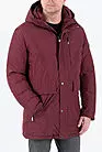 Куртка мужская длинная зимняя красная с капюшоном 69W882 smallphoto 1